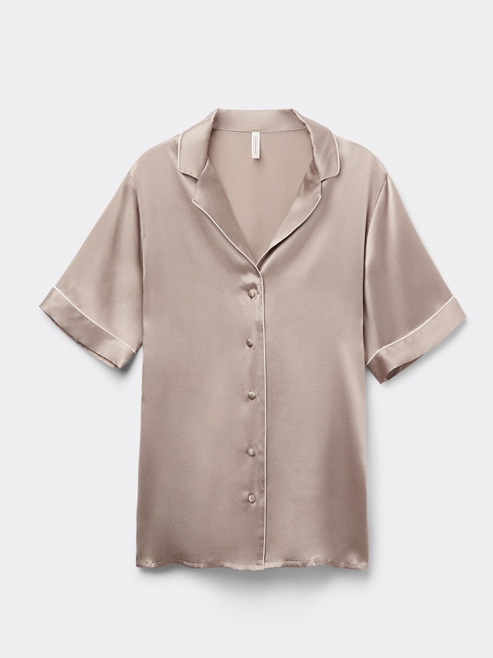 Women’s INTIMISSIMI 100% Silk Powder Beige* Pajamas Short Sleeve Top